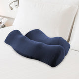 Maxbell Cervical Pillow for All Sleeping Positions Neck Pillow for Home Dad Sleepers Dark Blue 46cmx33cm