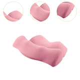 Maxbell Cervical Pillow for All Sleeping Positions Neck Pillow for Home Dad Sleepers Light Pink 46cmx33cm