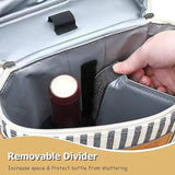 Maxbell 2Pcs Wine Cooler Bag 2 Bottle Portable Wine Carrier Tote Bag for Travel