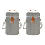 Maxbell 2Pcs Wine Cooler Bag 2 Bottle Portable Wine Carrier Tote Bag for Travel