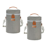 Maxbell 2Pcs Wine Cooler Bag 2 Bottle Portable Wine Carrier Tote Bag for Travel