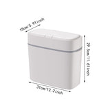 Maxbell Waste Bin Simple Garbage Container Bin Trash Can for Toilet Bathroom Bedroom