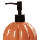 Maxbell Halloween Pumpkin Soap Dispenser Hand Lotion Bottle for Countertop Dorm Home Orange and Black