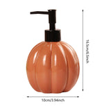 Maxbell Halloween Pumpkin Soap Dispenser Hand Lotion Bottle for Countertop Dorm Home Orange and Black