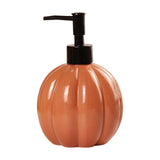 Maxbell Halloween Pumpkin Soap Dispenser Hand Lotion Bottle for Countertop Dorm Home Orange and Black