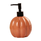 Maxbell Halloween Pumpkin Soap Dispenser Hand Lotion Bottle for Countertop Dorm Home Orange and Black