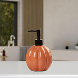 Maxbell Halloween Pumpkin Soap Dispenser Hand Lotion Bottle for Countertop Dorm Home Orange and Black