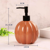 Maxbell Halloween Pumpkin Soap Dispenser Hand Lotion Bottle for Countertop Dorm Home Orange and Black