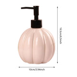 Maxbell Halloween Pumpkin Soap Dispenser Hand Lotion Bottle for Countertop Dorm Home Pink and Black