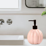 Maxbell Halloween Pumpkin Soap Dispenser Hand Lotion Bottle for Countertop Dorm Home Pink and Black