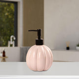 Maxbell Halloween Pumpkin Soap Dispenser Hand Lotion Bottle for Countertop Dorm Home Pink and Black