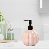 Maxbell Halloween Pumpkin Soap Dispenser Hand Lotion Bottle for Countertop Dorm Home Pink and Black