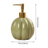 Maxbell Halloween Pumpkin Soap Dispenser Hand Lotion Bottle for Countertop Dorm Home Green Gold