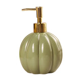 Maxbell Halloween Pumpkin Soap Dispenser Hand Lotion Bottle for Countertop Dorm Home Green Gold