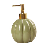 Maxbell Halloween Pumpkin Soap Dispenser Hand Lotion Bottle for Countertop Dorm Home Green Gold