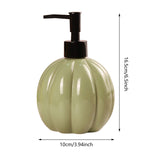 Maxbell Halloween Pumpkin Soap Dispenser Hand Lotion Bottle for Countertop Dorm Home Green and Black