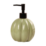 Maxbell Halloween Pumpkin Soap Dispenser Hand Lotion Bottle for Countertop Dorm Home Green and Black