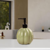 Maxbell Halloween Pumpkin Soap Dispenser Hand Lotion Bottle for Countertop Dorm Home Green and Black