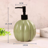 Maxbell Halloween Pumpkin Soap Dispenser Hand Lotion Bottle for Countertop Dorm Home Green and Black