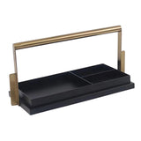 Maxbell Metal Compartment Organizer Tray Napkin Box Decorative for Party Living Room