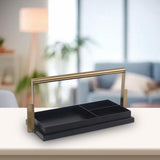 Maxbell Metal Compartment Organizer Tray Napkin Box Decorative for Party Living Room