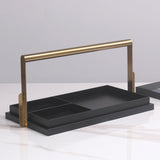 Maxbell Metal Compartment Organizer Tray Napkin Box Decorative for Party Living Room