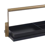 Maxbell Metal Compartment Organizer Tray Napkin Box Decorative for Party Living Room