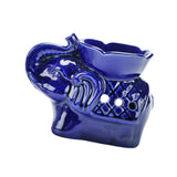 Maxbell Essential Oil Burner Pottery Handmade Tea Light Holder for Office Tabletop SPA Blue