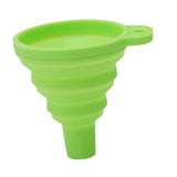Maxbell Silicone Foldable Funnel Household Liquid Funnel for Transferring Fluid Milk Green