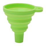 Maxbell Silicone Foldable Funnel Household Liquid Funnel for Transferring Fluid Milk Green