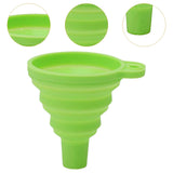 Maxbell Silicone Foldable Funnel Household Liquid Funnel for Transferring Fluid Milk Green