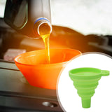 Maxbell Silicone Foldable Funnel Household Liquid Funnel for Transferring Fluid Milk Green
