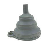 Maxbell Silicone Foldable Funnel Household Liquid Funnel for Transferring Fluid Milk Gray
