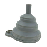 Maxbell Silicone Foldable Funnel Household Liquid Funnel for Transferring Fluid Milk Gray