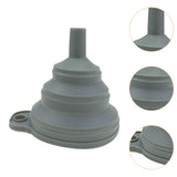 Maxbell Silicone Foldable Funnel Household Liquid Funnel for Transferring Fluid Milk Gray