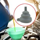 Maxbell Silicone Foldable Funnel Household Liquid Funnel for Transferring Fluid Milk Gray