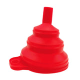 Maxbell Silicone Foldable Funnel Household Liquid Funnel for Transferring Fluid Milk Red