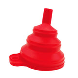 Maxbell Silicone Foldable Funnel Household Liquid Funnel for Transferring Fluid Milk Red
