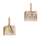 Maxbell Broom and Dustpan Set with Wooden Handle for Farmhouse Household Living Room A