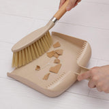 Maxbell Broom and Dustpan Set with Wooden Handle for Farmhouse Household Living Room A