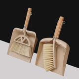 Maxbell Broom and Dustpan Set with Wooden Handle for Farmhouse Household Living Room A