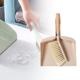 Maxbell Broom and Dustpan Set with Wooden Handle for Farmhouse Household Living Room A