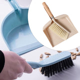 Maxbell Broom and Dustpan Set with Wooden Handle for Farmhouse Household Living Room A