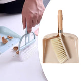 Maxbell Broom and Dustpan Set with Wooden Handle for Farmhouse Household Living Room A