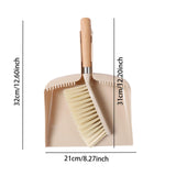Maxbell Broom and Dustpan Set with Wooden Handle for Farmhouse Household Living Room A