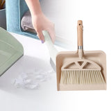 Maxbell Broom and Dustpan Set with Wooden Handle for Farmhouse Household Living Room B