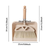 Maxbell Broom and Dustpan Set with Wooden Handle for Farmhouse Household Living Room B