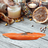 Maxbell Halloween Pumpkin Tableware Ceramic Dishware for Home Kitchen Evening Events Plate