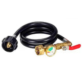 Maxbell Propane Adapter Hose Heat Resistant Propane Tank Hose for Outdoor Picnic BBQ