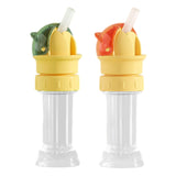 Maxbell 2 in 1 Water Bottle Straw Cap Water Bottle Straw Lid for Infants Kids Adults Green